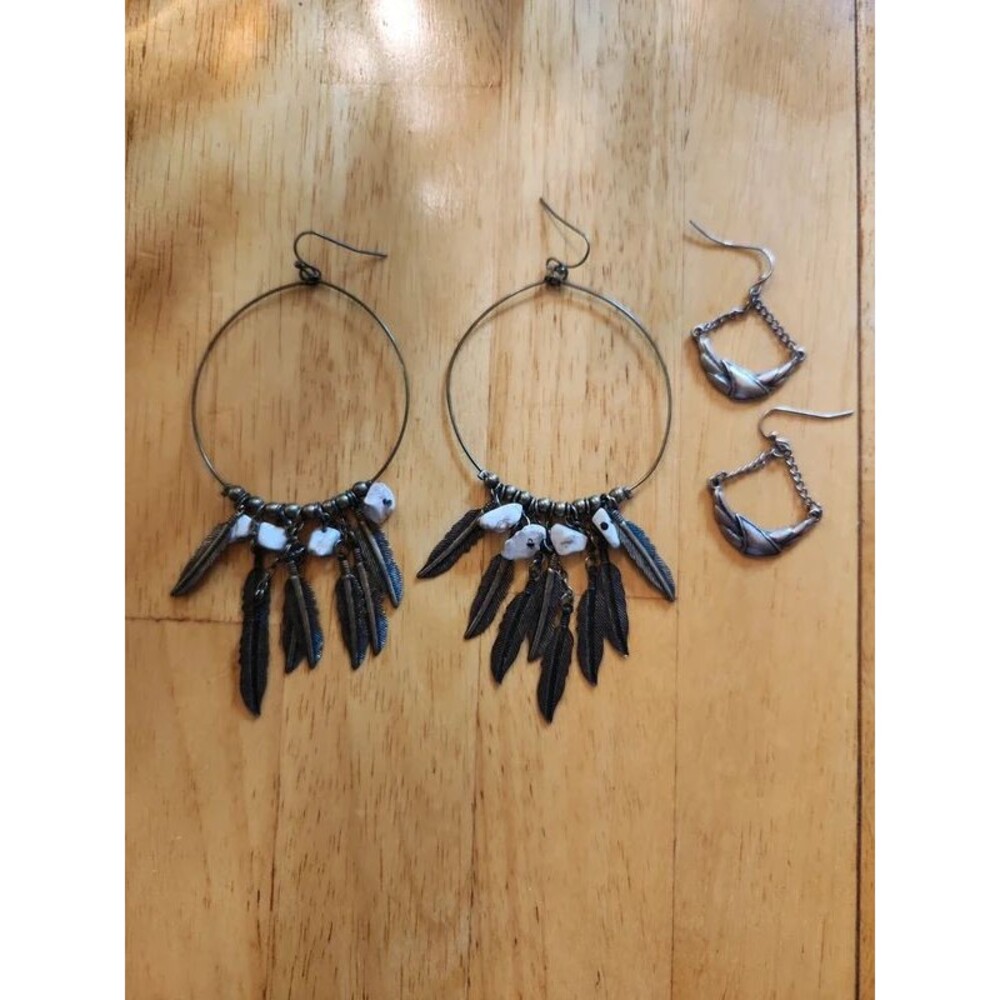Fashion Earrings Brass Tone